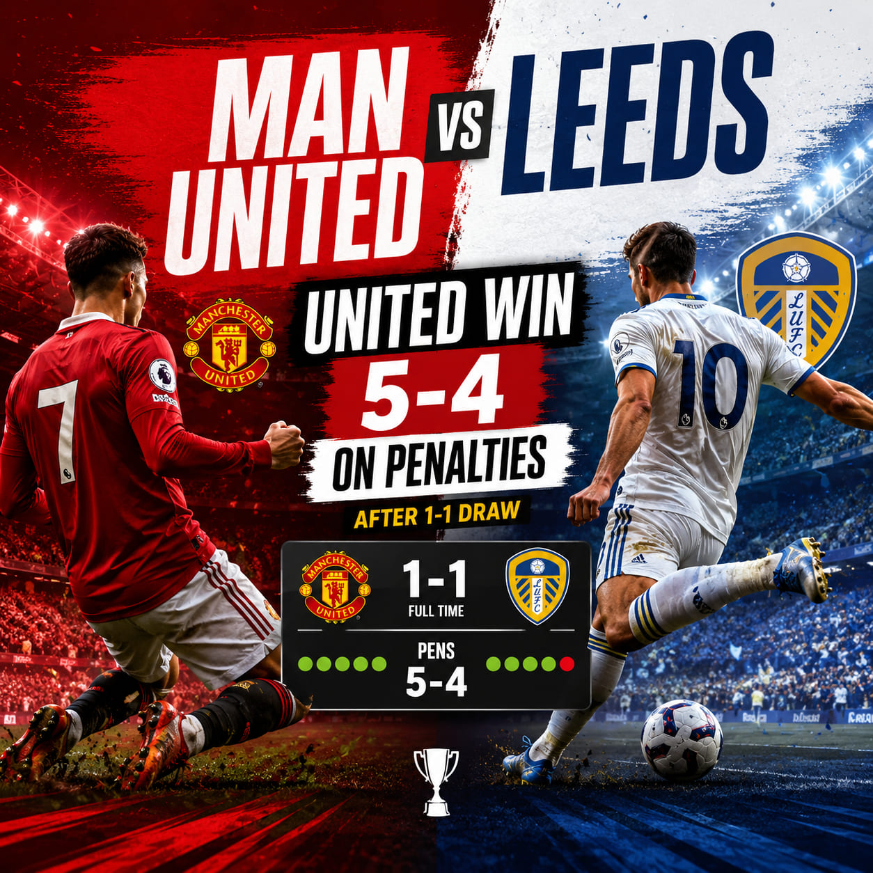 Man United vs Leeds Post