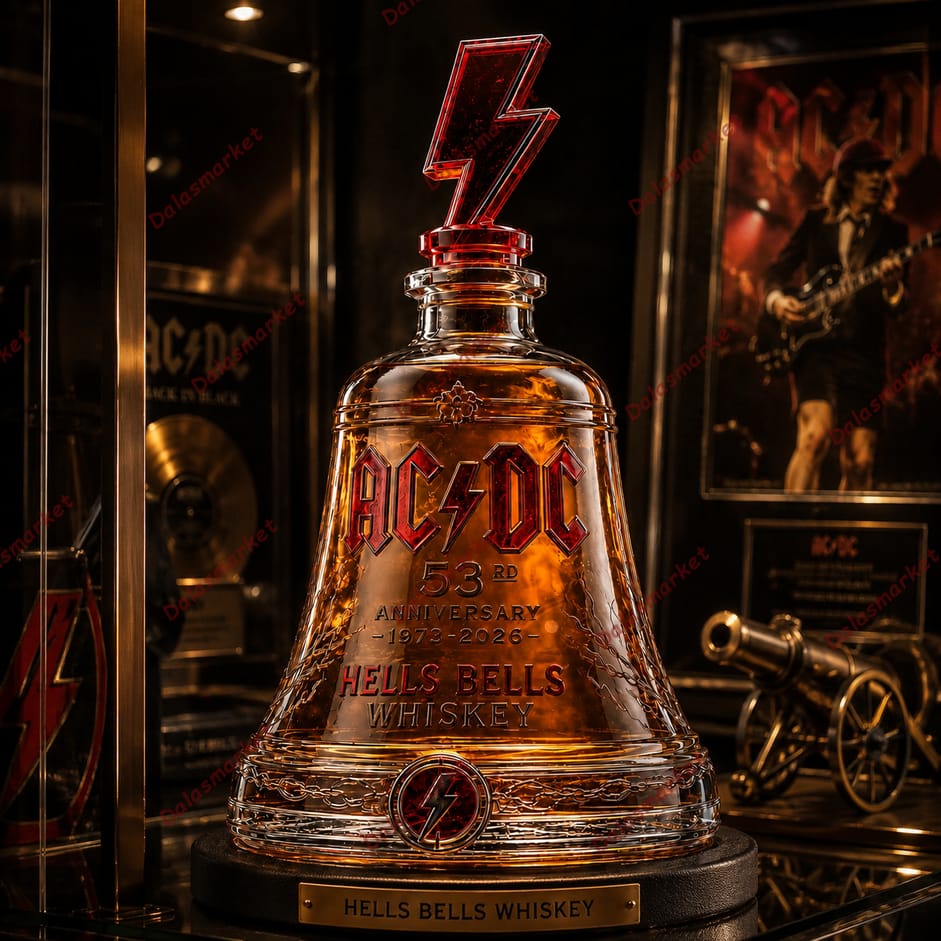 ACDC 53rd Anniversary 1973-2026 Hells Bells Whiskey Bottle 2