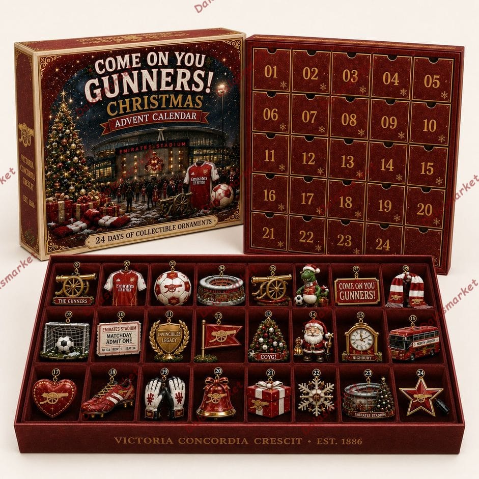 Arsenal Come On You Gunners Christmas 2026 Advent Calendar