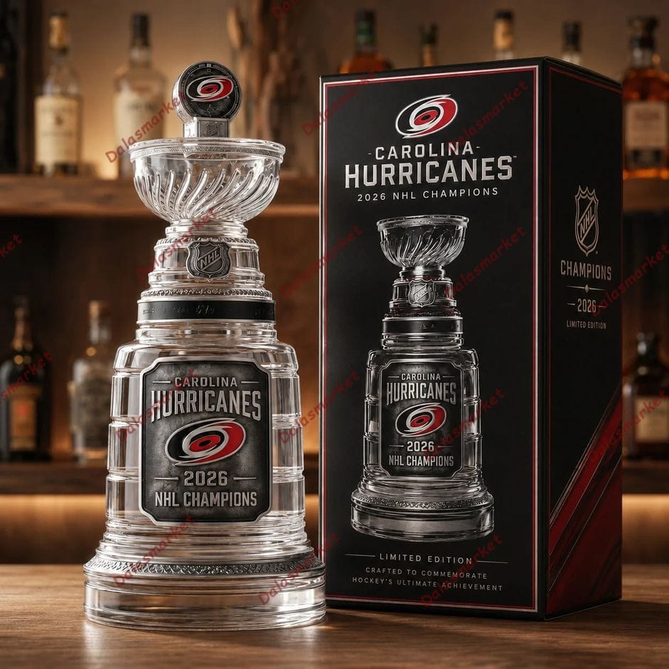 Carolina Hurricanes 2026 Champions Stanley Cup Final Whiskey Bottle 5