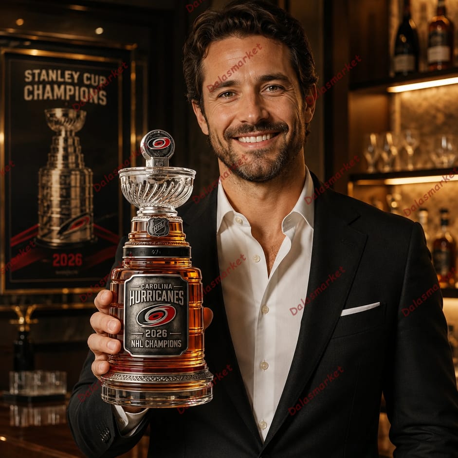 Carolina Hurricanes 2026 Champions Stanley Cup Final Whiskey Bottle