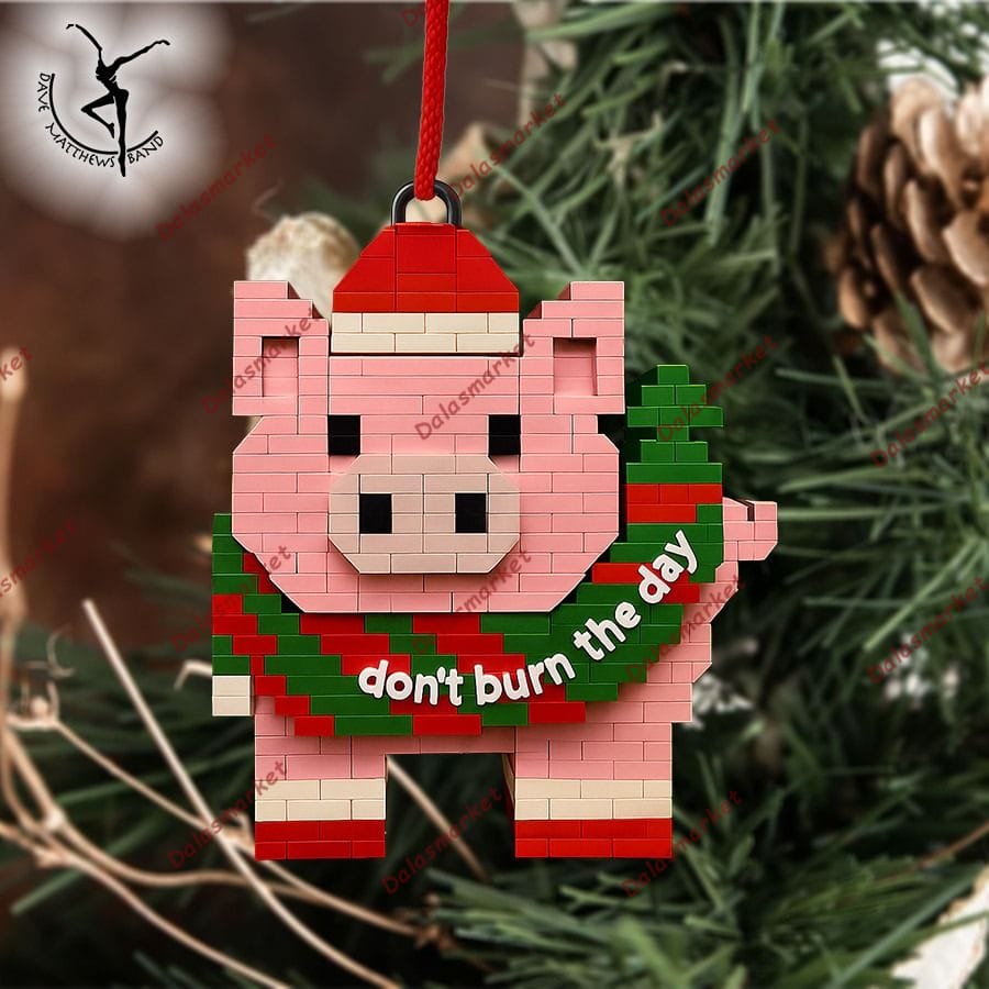 Dave Matthews Band Red Dancer In Hoop Lego Christmas Ornament 2