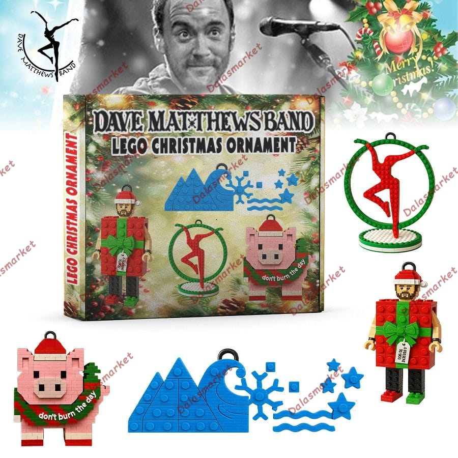 Dave Matthews Band Red Dancer In Hoop Lego Christmas Ornament