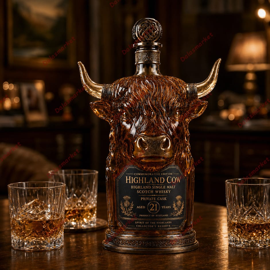 Highland Cow Highland Single Malt Scotch Whiskey Bottle 2