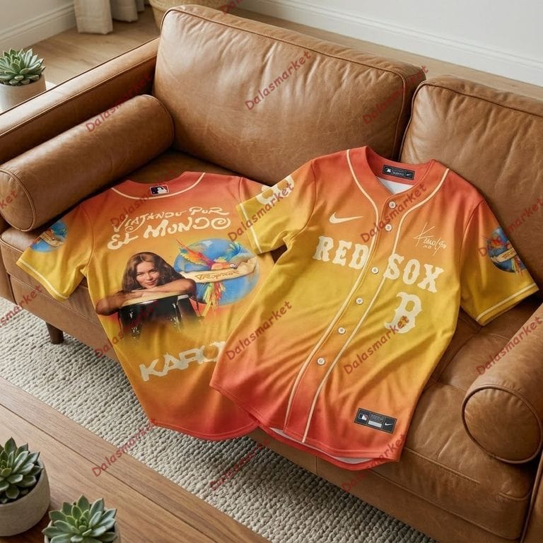 MLB x Karol G ”VIAJANDO POR EL MUNDO TROPITOUR” Baseball Jersey 2