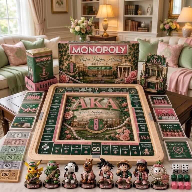 Monopoly Alpha Kappa Alpha Sorority Inc Board Game