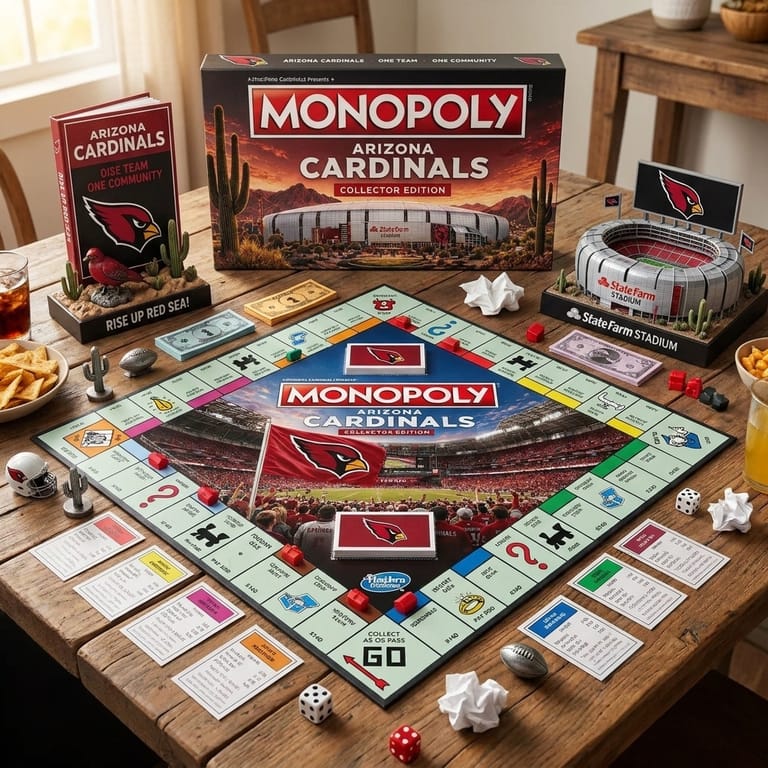 Monopoly Arizona Cardinals Collector Edition Board Game 2