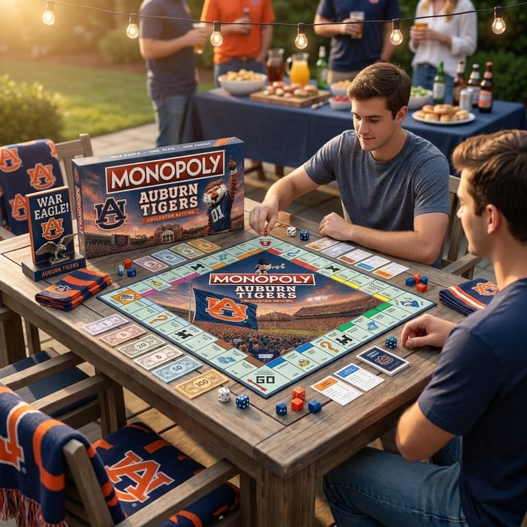 Monopoly Auburn Tigers Collector Edition Board Game 3