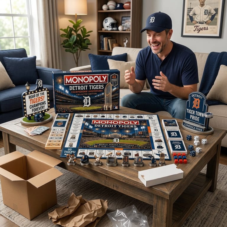Monopoly Detroit Tigers Collector Edition Board Game 2