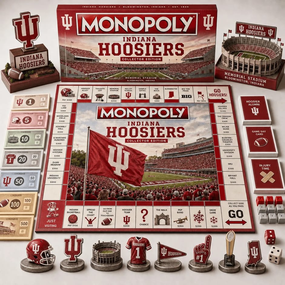 Monopoly Indiana Hoosiers Collector Edition Board Game 4