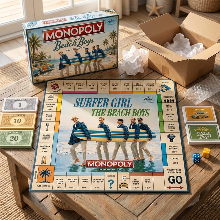 Monopoly Surfer Girl The Beach Boys Board Game 3