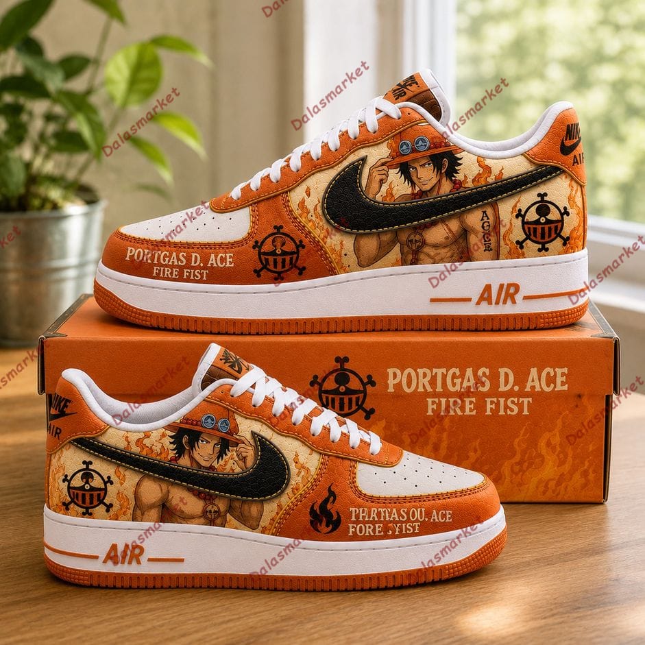 Portgas D. Ace One Piece Fire Fist Air Force 1 Sneaker 2
