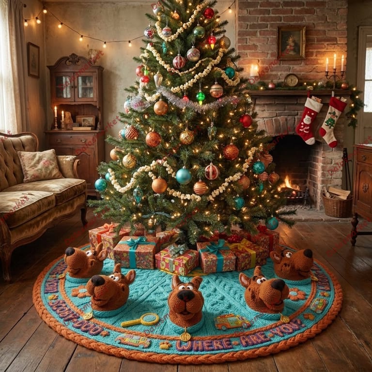Scooby Doo Where Are You Crochet Tree Skirt 2