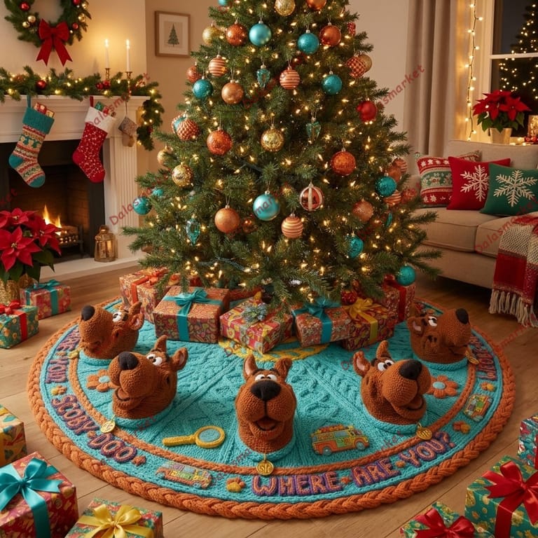 Scooby Doo Where Are You Crochet Tree Skirt
