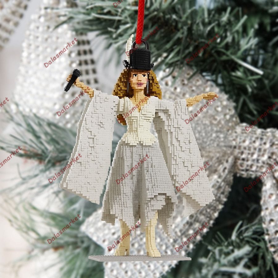 Stevie Nicks Moon Smile and Santa Hat Mini Figure Ornament Set 3