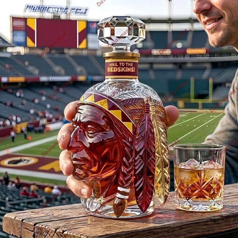 Washington Commanders Hail To The Redskins Whiskey Bottle 2