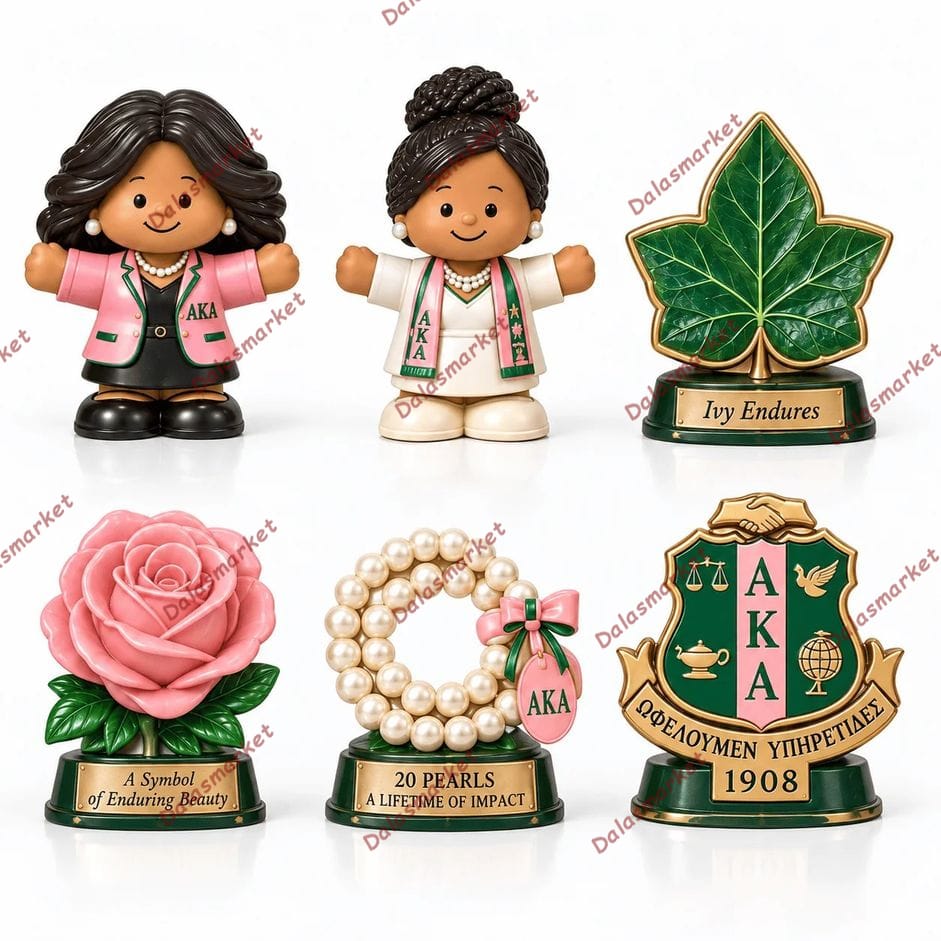 AKA Members Custom Little People Collector Set 4
