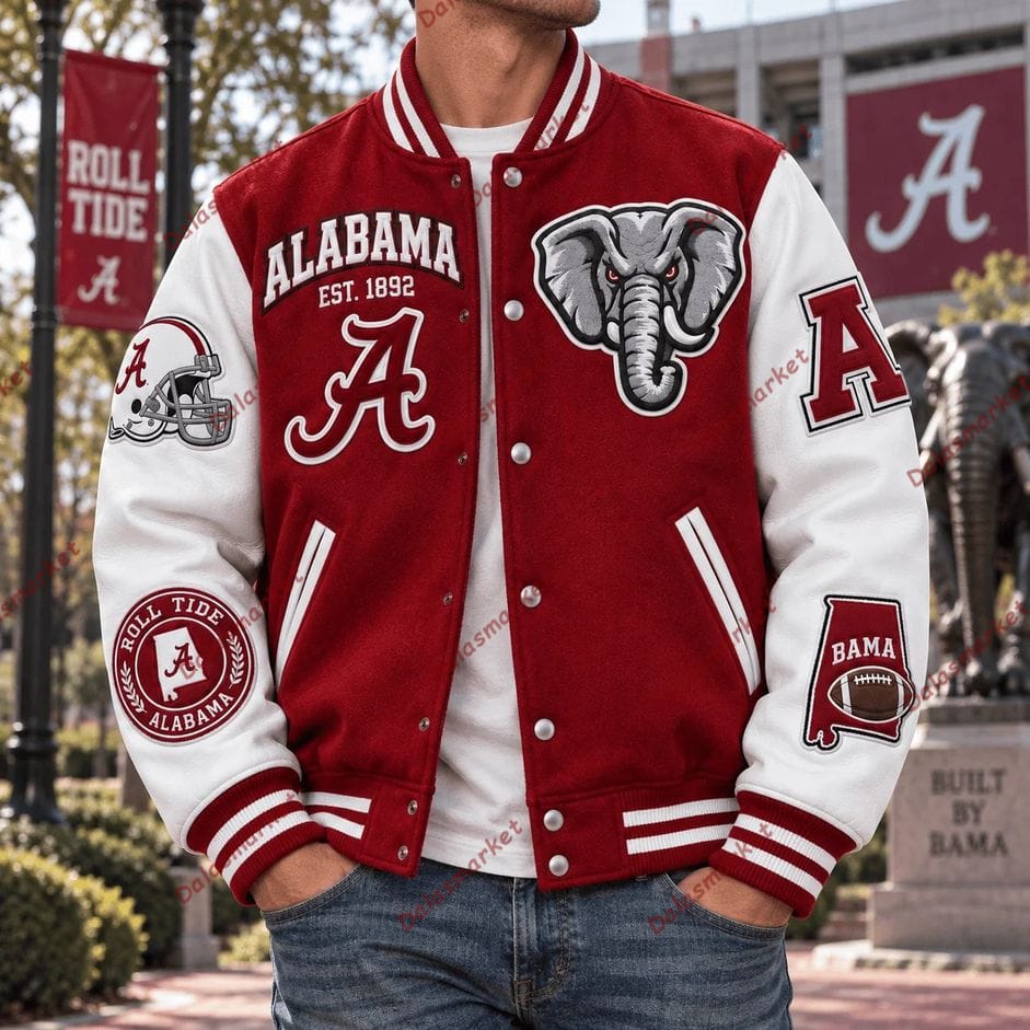 Alabama Crimson Tide Football Bomber Jacket