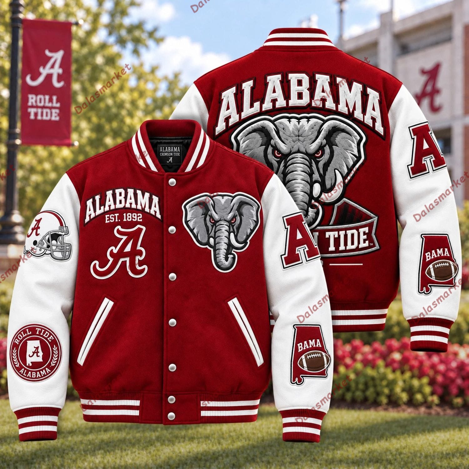 Alabama Crimson Tide Football Bomber Jacket