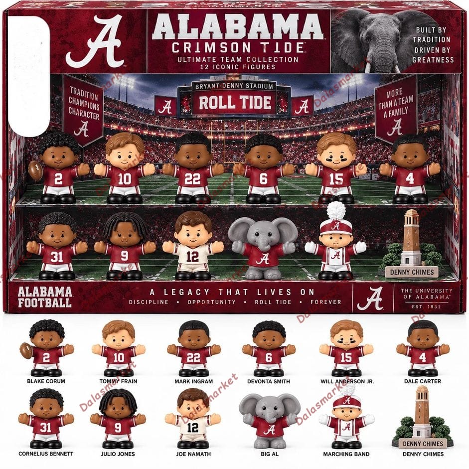 Alabama Crimson Tide Football Custom Little People Collector Set 2