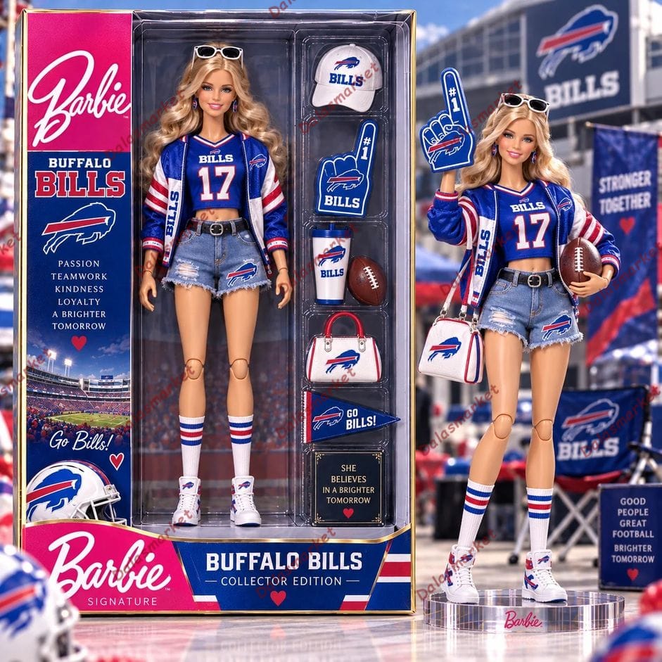 Barbie Buffalo Bills Football Commemorative Figure