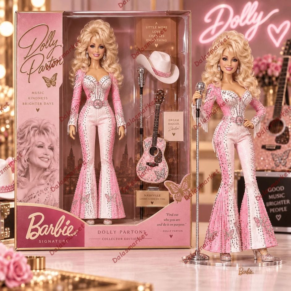 Barbie Dolly Parton Collector Edition Commemorative Figure