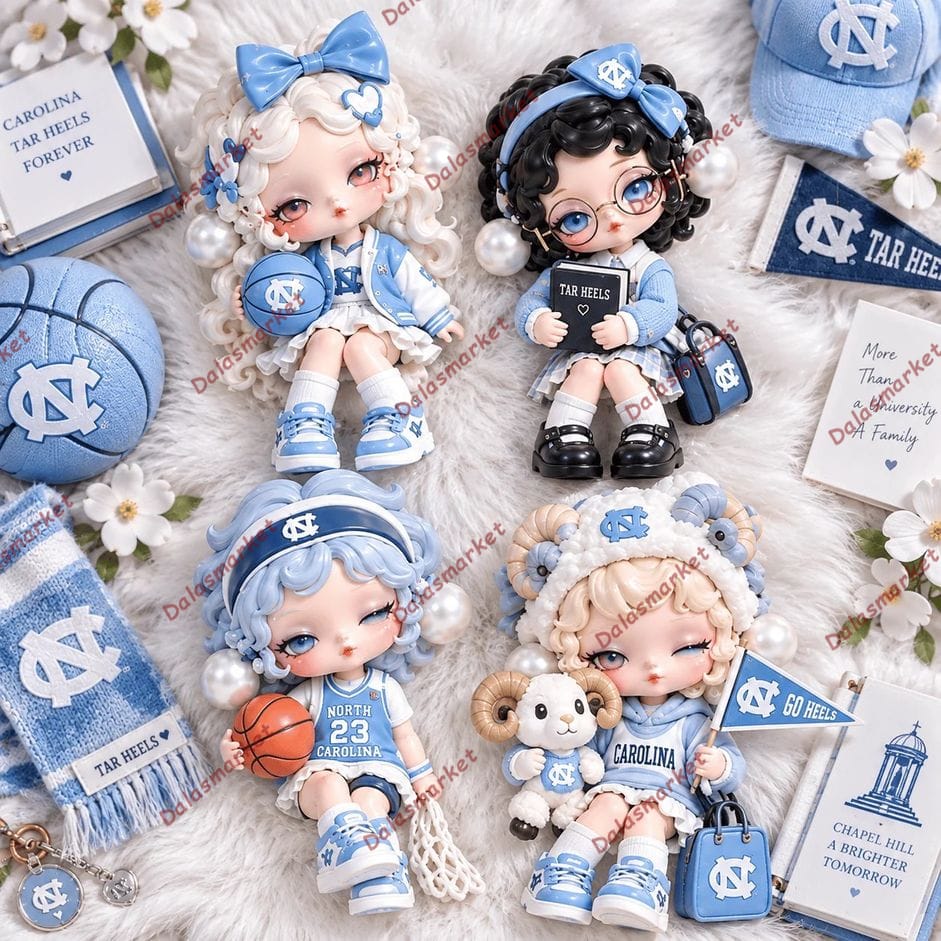 Carolina Blue Legacy Mini Collectible Character Set 3