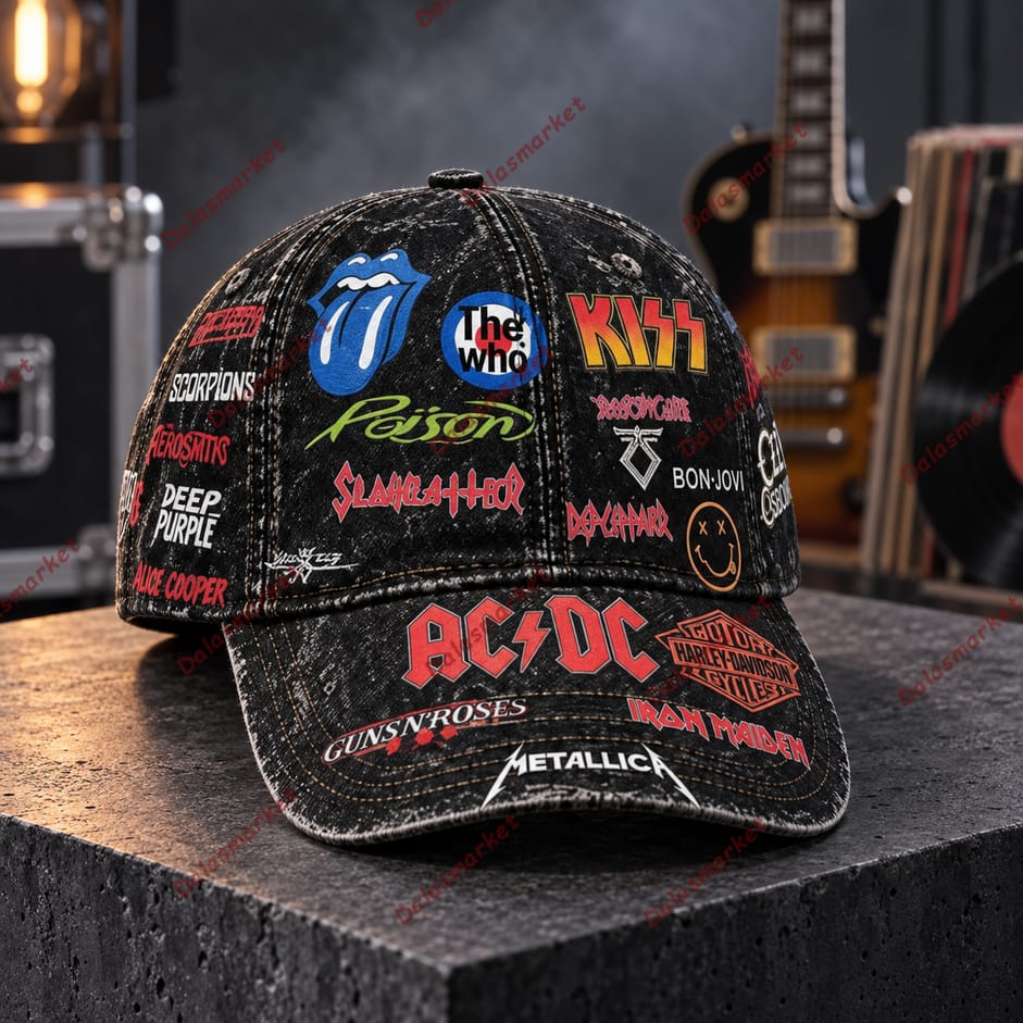 Classic Rock Legends Vintage Band Logo Cap 2