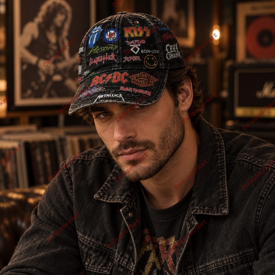 Classic Rock Legends Vintage Band Logo Cap 3