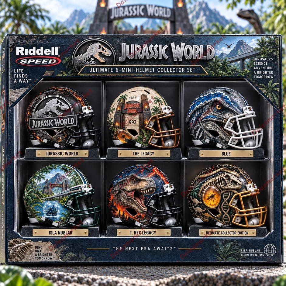 Custom Jurassic World Mini Helmet Collection