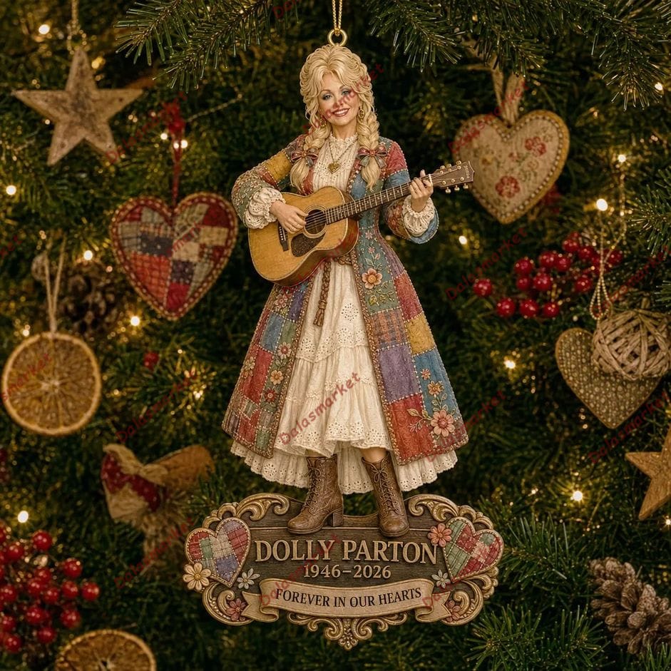 Dolly Parton Memorial Christmas Ornament 1946–2026