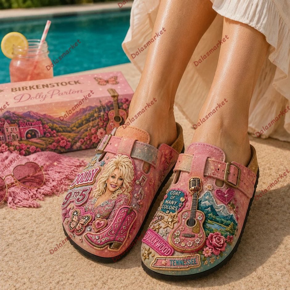 Dolly Parton Queen Of Country Mink Suede Clogs