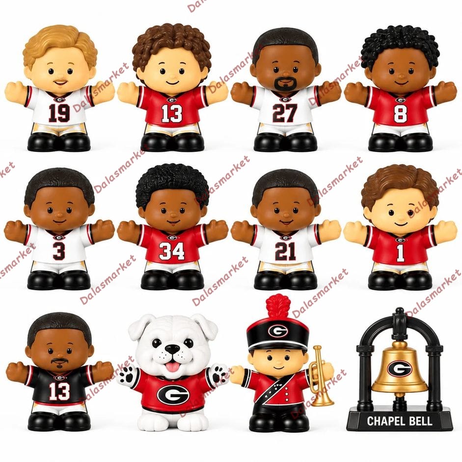 Georgia Bulldogs Football Custom Little People Collector Set 2