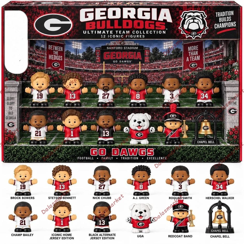 Georgia Bulldogs Football Custom Little People Collector Set