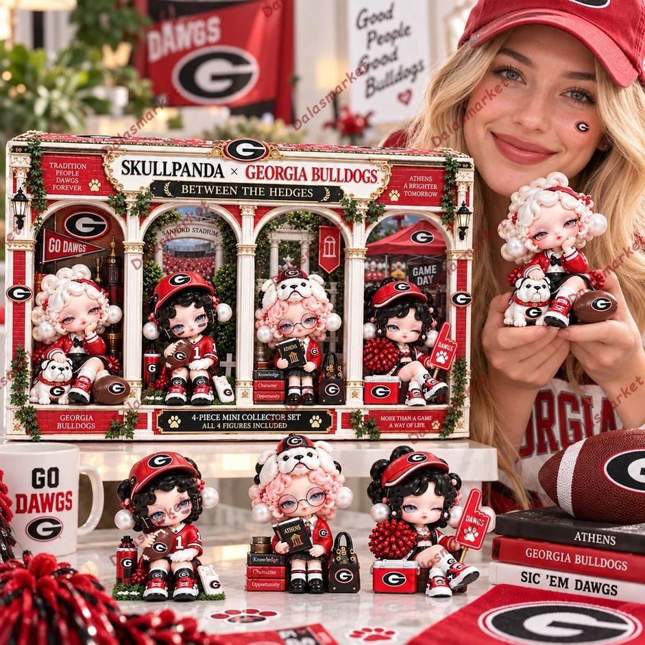 Georgia Bulldogs Legacy Mini Collectible Character Set 2