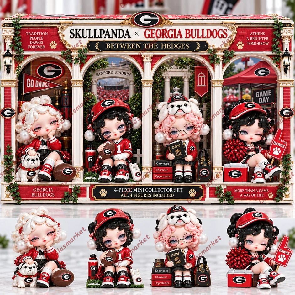 Georgia Bulldogs Legacy Mini Collectible Character Set
