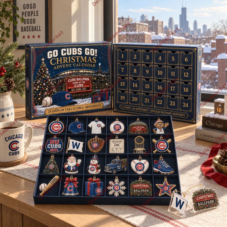 Go Cubs Go Baseball Christmas 2026 Advent Calendar