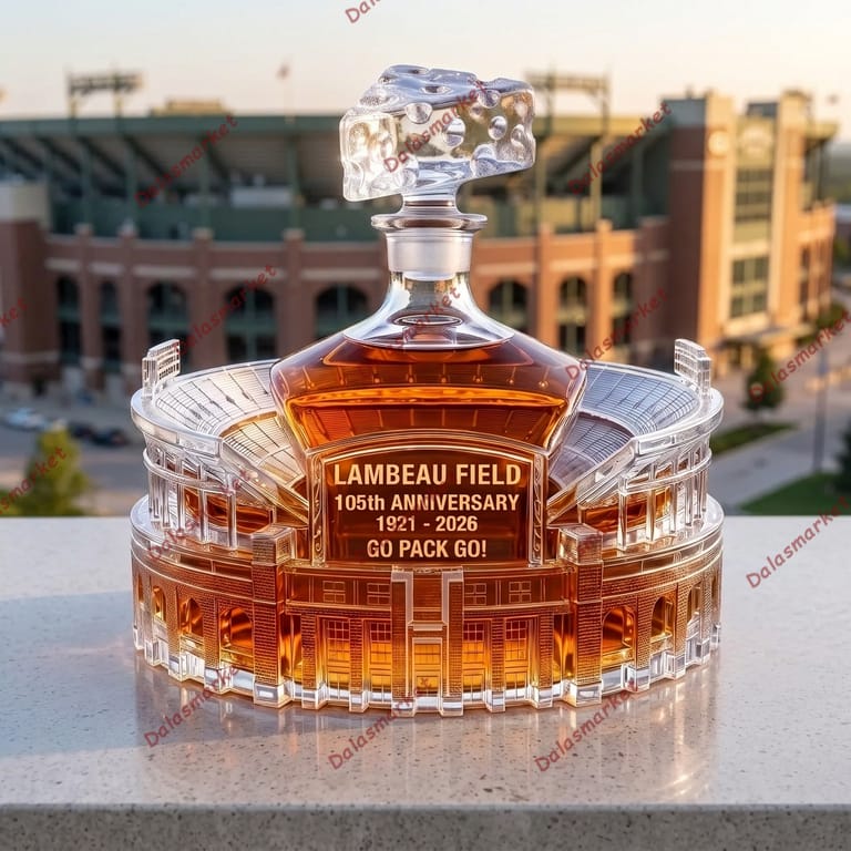 Green Bay Packers 105 Years Lambeau Field Whiskey Decanter 2