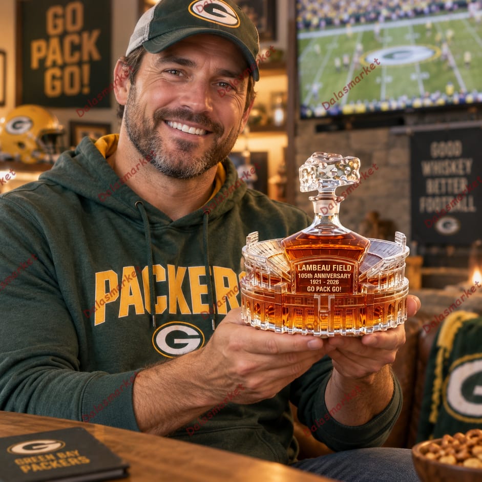 Green Bay Packers 105 Years Lambeau Field Whiskey Decanter