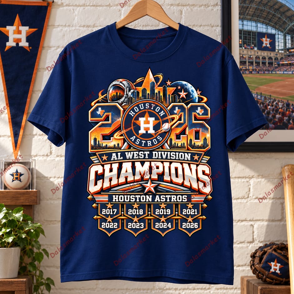 Houston Astros AL West Division Champions 2017-2026 Shirt 2
