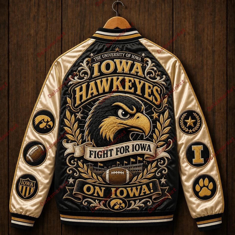 Iowa Hawkeyes Football Bomber Jacket