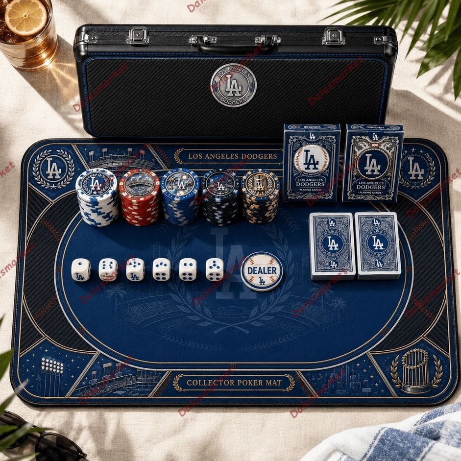 Los Angeles Dodgers Football Poker Set Collector Edition 3