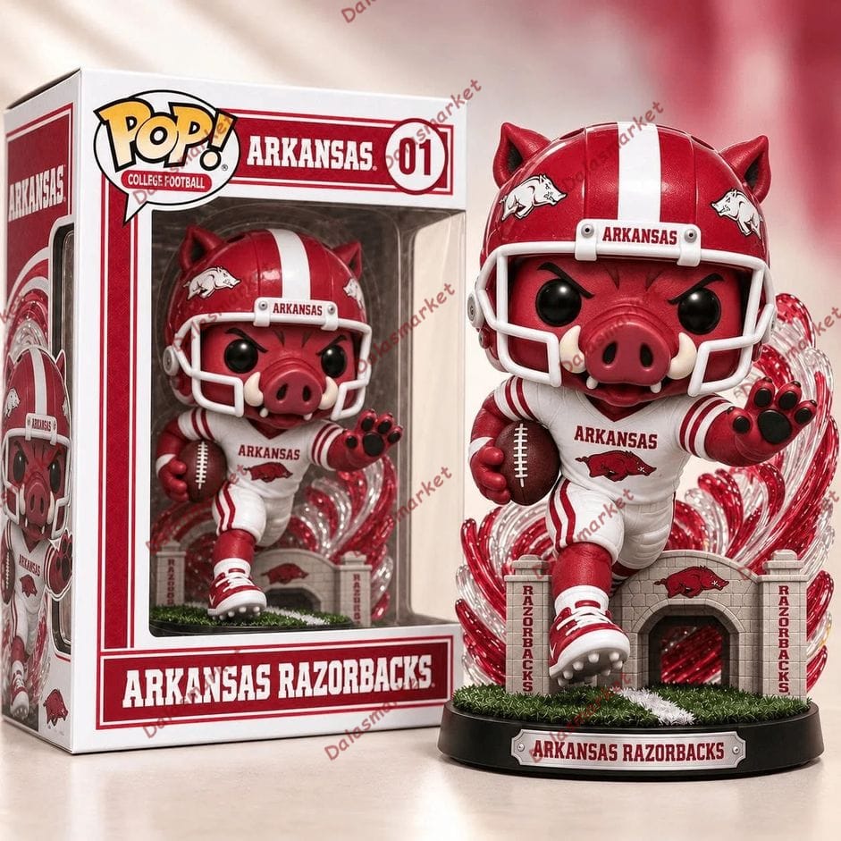 Mascot Arkansas Razorbacks Football Pop Figure