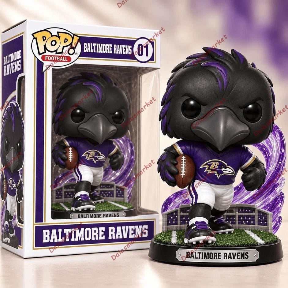 Mascot Baltimore Ravens Football Pop Figure