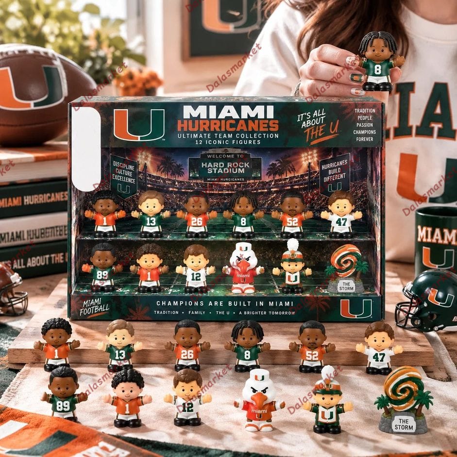 Miami Hurricanes Football Custom Little People Collector Set 3