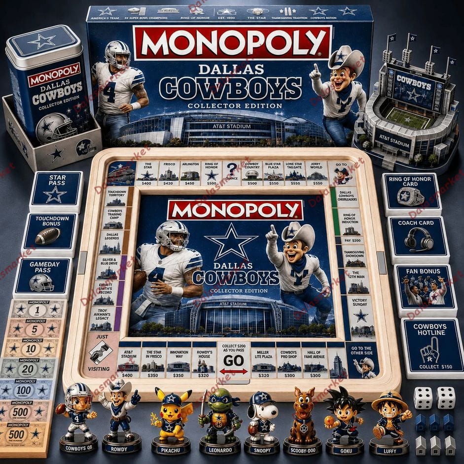 Monopoly Dallas Cowboys Board Game 3