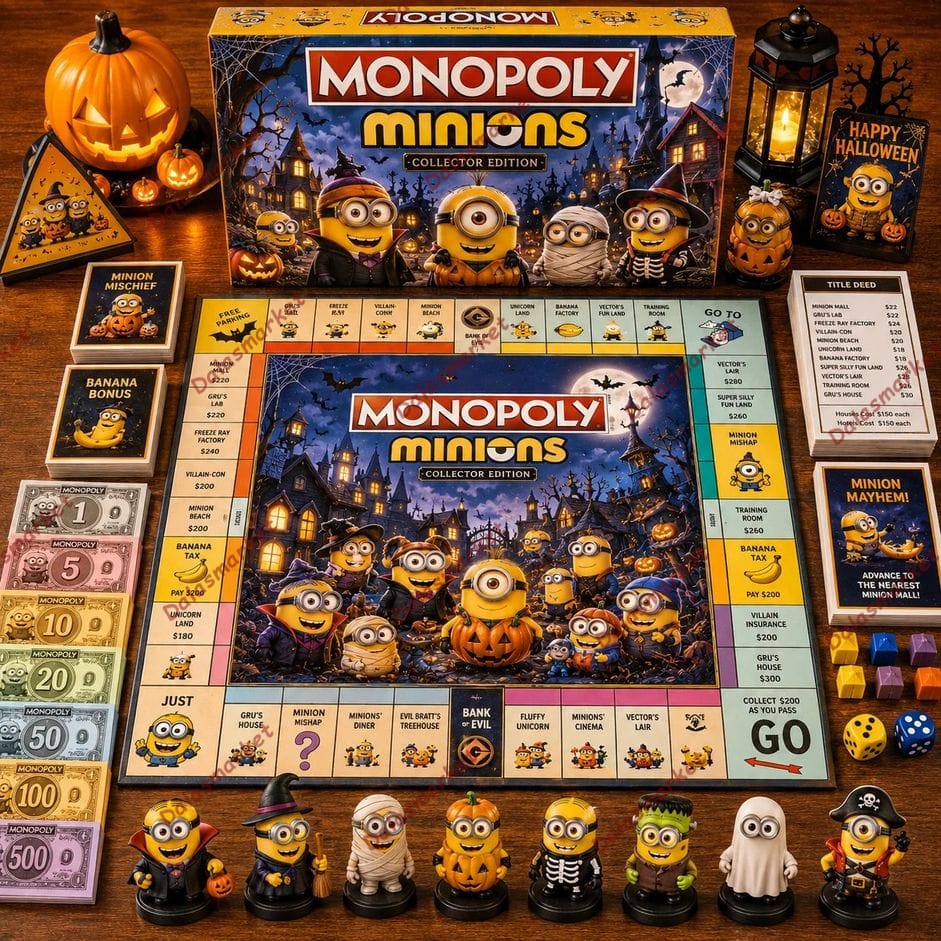 Monopoly Minions Happy Halloween Board Game 3