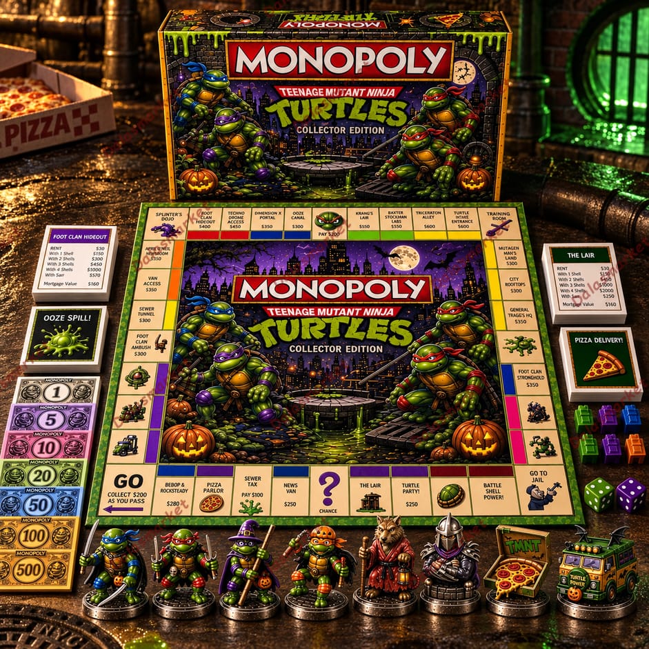 Monopoly Teenage Mutant Ninja Turtles Board Game