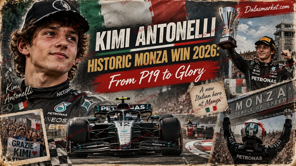 Kimi Antonelli Historic Monza Win 2026 From P19 to Glory