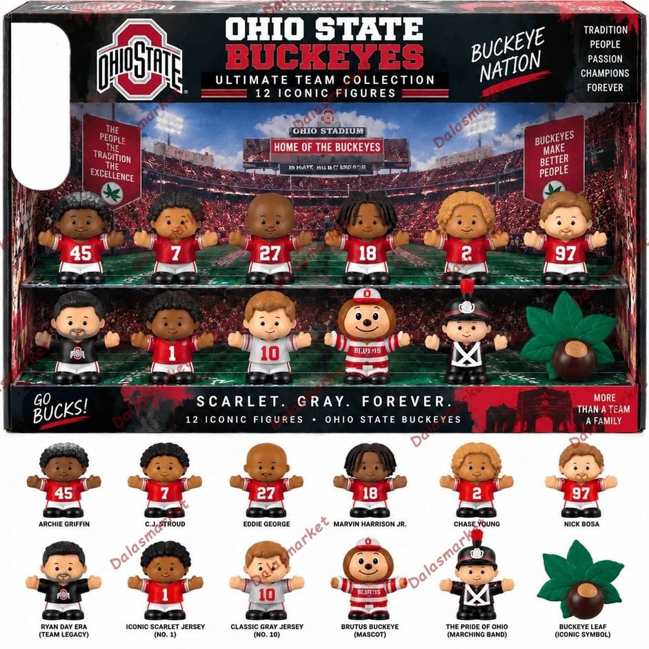 Ohio State Buckeyes Football Custom Little People Collector Set